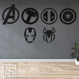 COMBO-AVENGERS.png Avengers wall decoration by: HomeDetail