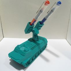 DSC01307.JPG Fichier 3D Porte-stylo et porte-crayon pour lance-missiles M2・Modèle pour impression 3D à télécharger