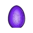 egg butterfly front thikness 1.2mm.STL engrave egg / Easter egg