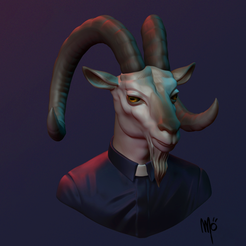 superstition_colored_render1.png Goth ecclesiastical ibex figurine