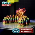 great i, \ Print-in-Place PLA / No Supports Niedliche Flexi Print-in-Place Eichhörnchen jetzt mit 3MF-Dateien enthalten
