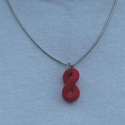 2.png STL-Datei Infinite Loop and Hidden Heart Bracelet/Pendant・3D-druckbares Modell zum Herunterladen