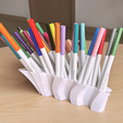 2.png Biomorphic pencil holder