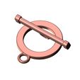 Flat-wire-bracelet-chain-toggel-clasp-12.jpg Fermoir à bascule en fil métallique plat Modèle à imprimer en 3D