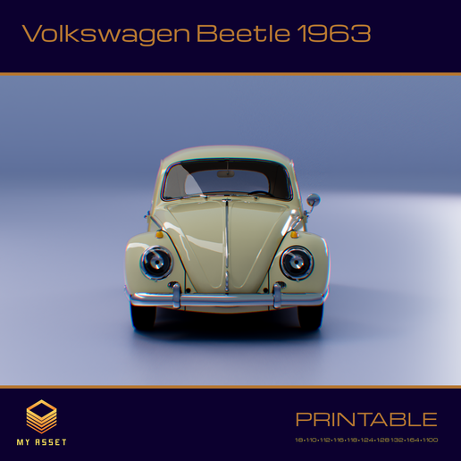 Image_Cults3d05.png Volkswagen Carocha 1963