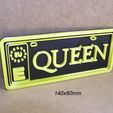 queen-concierto-entradas-musica-rock.jpg Queen Mini License plate, logo, poster, sign, signboard, rock music group