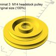 U3_M14_100pct_render.png Emco Unimat 3 low and high speed pulley set