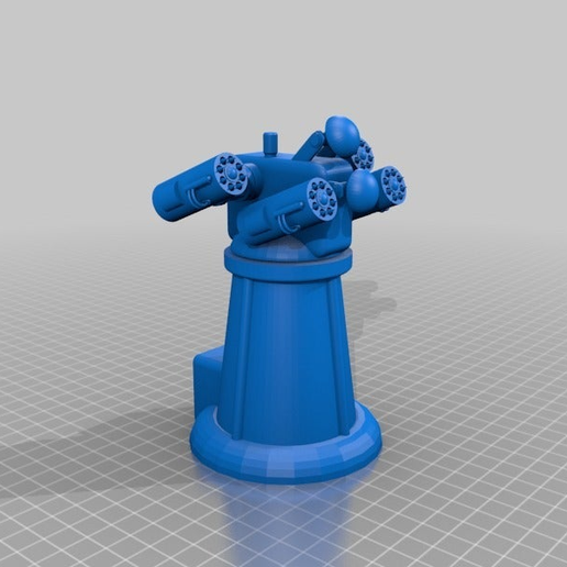 Anti-aircraft tower for 28mm wargames, Warhammer, Star wars, Gas lands ect 3D model