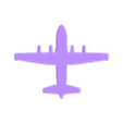 C-130H Hercules.stl Wall silhouette - US Military Aviation - C-130H Hercules