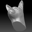 18.jpg Siamese Cat head for 3D printing
