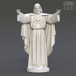 artstation-artwork.jpg STL file Jesus Sacred Heart Statue・3D print design to download