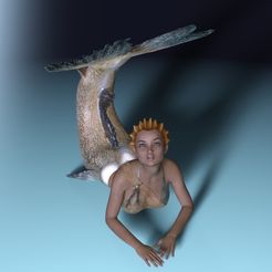 Mermaid-a.jpg Eine Meerjungfrau (ausbalanciert für die Anzeige)