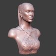 04.jpg Bella Hadid portrait sculpture 3D print model