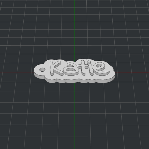 Keychain Katie 3D model