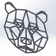 Bear 3D.PNG Low Poly Bear
