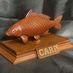 IMG_7590.jpg fish sculpture of a carp with storage space for 3d printing