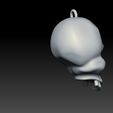 09.jpg 骷髅吊坠 3D 打印模型