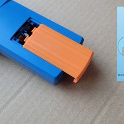 _Title.jpg Free STL file Battery cover for Playmobil Remote Control for RC-train sets・Design to download and 3D print