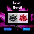 Lotus-Stencil.jpg Lotus Flower Stencil