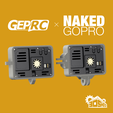 1x1-white-back.png Geprc Naked Gopro 9, 10, 11 FPV Dual Mount