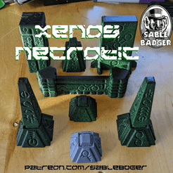 xenos-necrotic-promo.png Fichier STL Terrain Alien Xenos Necrotic・Design à télécharger et à imprimer en 3D, Sablebadger