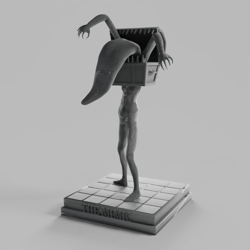 👹 Dark Souls - Mimic Chest Statue (with keyring variation)・Free STL ...