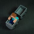 DSC05195.jpg STL file Minecraft Steve's Trolley・3D printable model to download