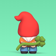 Cod224-Gnome-with-Clover-4.png 3D file Gnome with Clover・3D printing idea to download