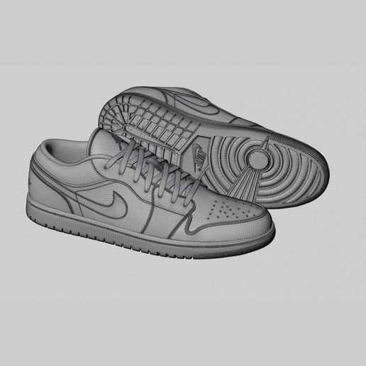 Shoes Coloring Nike Air Jordans Drawing ?? Air Jordan Low Shoe