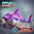 Dan-Sopala-Flexi-Factory-Shark_19.jpg Datei STL Flexi Print-in-Place Skelett Hai・Design für 3D-Drucker zum herunterladen