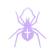 Spider4.stl Cross Spider, Spider Silhouette with Cross Outline, Garden Spider, Cross Orb Weaver Arachnid