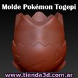 molde-pokemon-togepi-2.jpg Togepi Flowerpot Mold