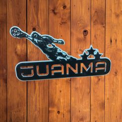 JUANMA.jpeg Файл STL ПЛАКАТ ХУАНМА ХУАНМАНУЭЛЬ АРКЕРО・Идея 3D-печати для скачивания