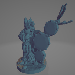 Ice-Age-Triple-Drum-Shaman.png STL file Ice Age Triple-Drum Shaman・Model to download and 3D print