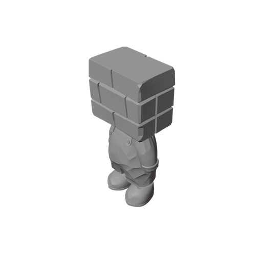 👾 Brickhead Character 3D Model – STL, OBJ and GLB Files – One-Piece ...