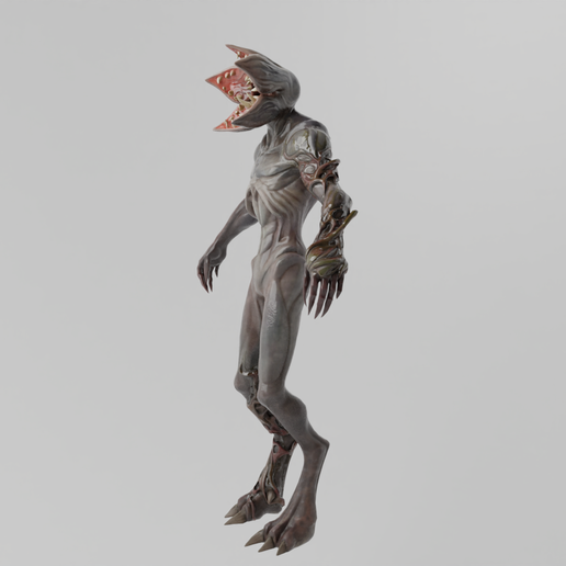 🎲 Demogorgon Lowpoly Rigged・ OBJ File for ・Cults