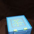 20250106_145827.jpg 3D Printable Tea Bag Holder with latching lid sized for A1 Mini sized printers