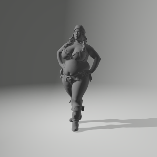Plus Size Pirate Girl - Sandy McFinn No. 1 3D model