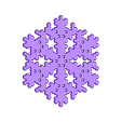 reiter-var3.stl Snowflake growth simulation in BlocksCAD