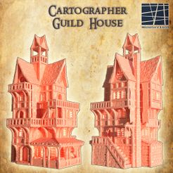 Cartographer-House-1-re.jpg Archivo STL Casa del Gremio de Cartógrafos 28 mm Terreno de Mesa・Objeto para impresora 3D para descargar