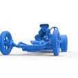 54.jpg Diecast Motore anteriore dragster vecchia scuola con V8 Scala 1:25