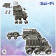 3.jpg Futuristic transport vehicle set with variants and trailer (10) - Future Sci-Fi SF Post apocalyptic Tabletop Scifi Wargaming Planetary exploration RPG Terrain