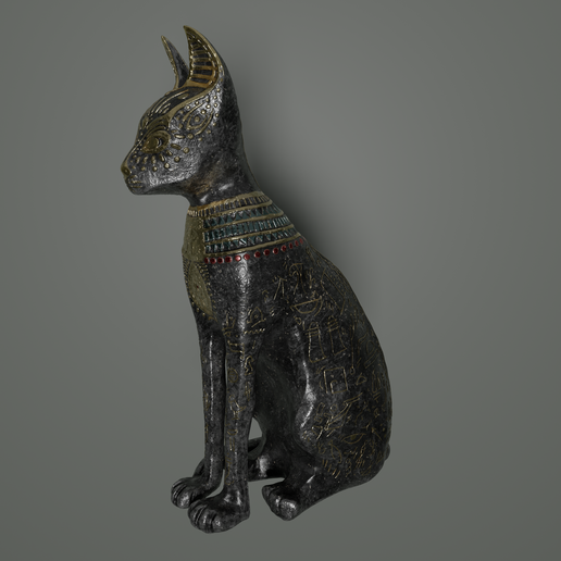 3.png Egyptian Cat Statue