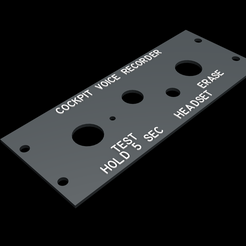 1.png STL-Datei BOEING 737 OVERHEAD - SPRACHAUFZEICHNUNGSPANEL・3D-Drucker-Vorlage zum herunterladen