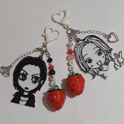 Nanas-Llaveros.jpg STL-Datei Anhänger / Charms / Schlüsselanhänger Nana・3D-druckbare Vorlage zum herunterladen