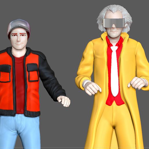 6.jpg MARTY MCFLY DOC EMIT BROWN stand BACK TO THE FUTURE 2 FIGURINE MINIATURE 1:24 3D PRINT