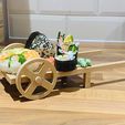 64540D2D-34BD-402A-803F-31F69F56BFFC.jpeg Sushi Wooden Carriage Plate