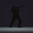 trompette.png jazz musician trumpet shadow jazz musician