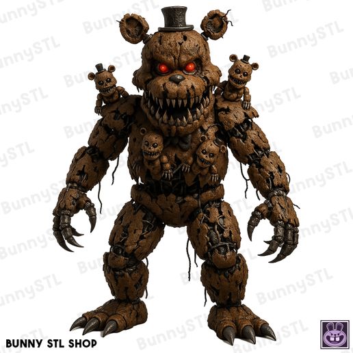 🐉 Nightmare Freddy - FNAF・ STL File for 3D printing・Cults
