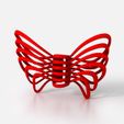 Butterfly_Red.jpg STL file Butterfly Bow Tie・3D printer model to download, FORMBYTE
